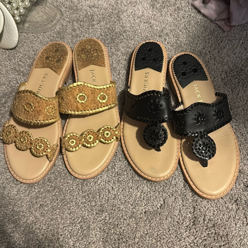 Jack Rogers Sandals 7.5 lot of 2!